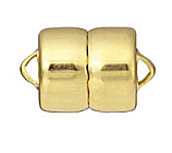 Mag-Lok Magnetic Clasp, Gold-Plated, 8mm (Qty: 1)
